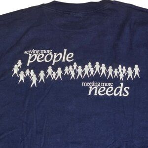 Vintage Navy Blue Aid Association For Lutherans T Shirt Heavy Cotton XXL